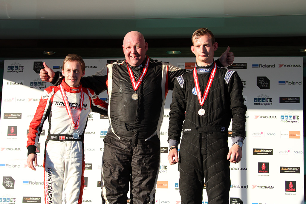 Kim Lund Johansen er mester foran Nicki Kristensen og Mikkel B. Johnsen
(Foto: Keld Dohm)